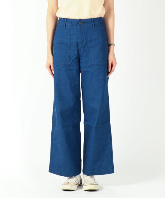 ワイドベイカーパンツ 10ozデニム デニム研究所 By Japan Blue