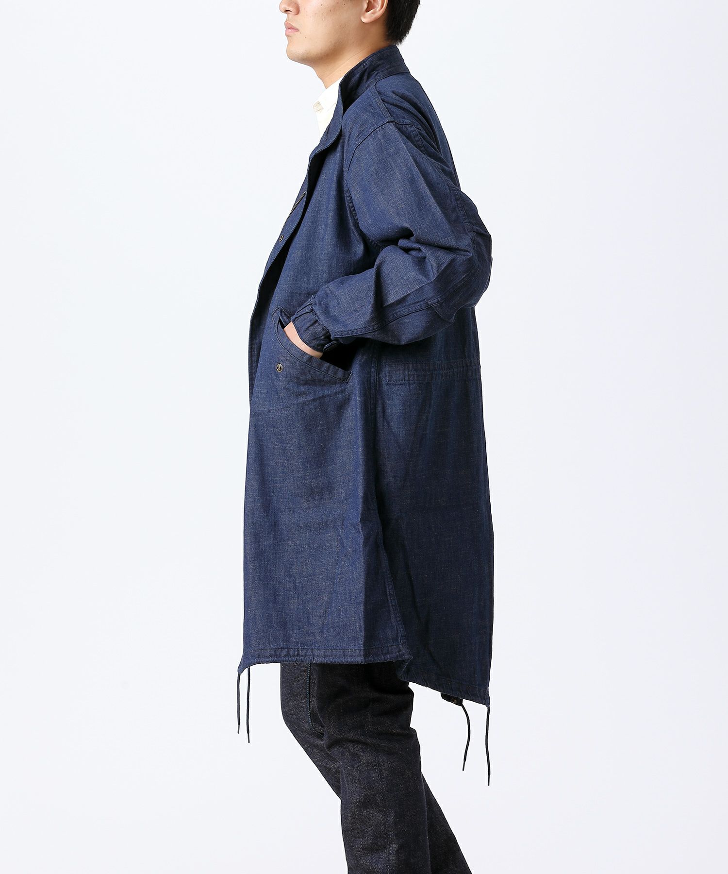 M 65 モッズコート 8oz ミリタリーデニム デニム研究所 By Japan Blue